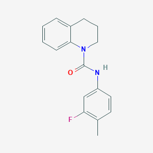 molecular formula C17H17FN2O B4284446 N-(3-fluoro-4-methylphenyl)-3,4-dihydro-1(2H)-quinolinecarboxamide 