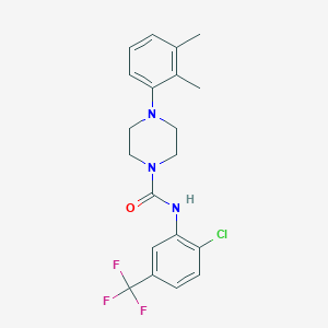 N-[2-chloro-5-(trifluoromethyl)phenyl]-4-(2,3-dimethylphenyl)-1-piperazinecarboxamide