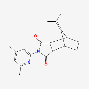 molecular formula C19H22N2O2 B4284499 4-(4,6-dimethyl-2-pyridinyl)-10-(1-methylethylidene)-4-azatricyclo[5.2.1.0~2,6~]decane-3,5-dione 