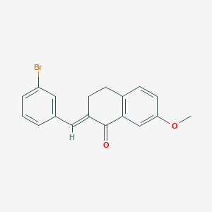 2-(3-bromobenzylidene)-7-methoxy-3,4-dihydro-1(2H)-naphthalenone