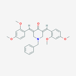 molecular formula C30H31NO5 B428462 1-Benzyl-3,5-bis(2,4-dimethoxybenzylidene)-4-piperidinone 