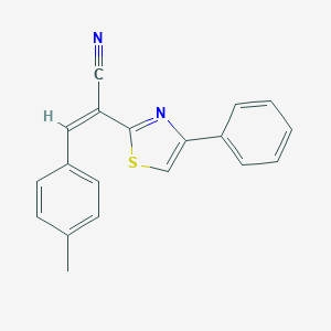 alpha-(4-Methylbenzylidene)-4-phenyl-2-thiazoleacetonitrile