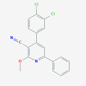 4-(3,4-Dichlorophenyl)-2-methoxy-6-phenylnicotinonitrile