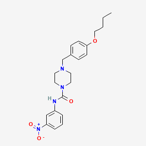 molecular formula C22H28N4O4 B4284731 4-(4-butoxybenzyl)-N-(3-nitrophenyl)-1-piperazinecarboxamide 