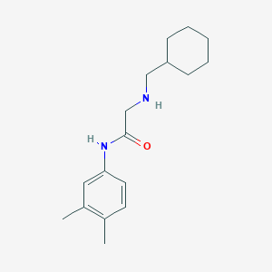 molecular formula C17H26N2O B4284785 N~2~-(cyclohexylmethyl)-N~1~-(3,4-dimethylphenyl)glycinamide 