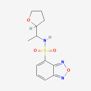 molecular formula C12H15N3O4S B4284812 N-[1-(tetrahydro-2-furanyl)ethyl]-2,1,3-benzoxadiazole-4-sulfonamide 