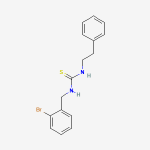 molecular formula C16H17BrN2S B4284863 N-(2-bromobenzyl)-N'-(2-phenylethyl)thiourea 