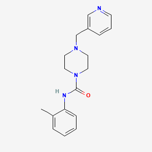 molecular formula C18H22N4O B4284909 N-(2-methylphenyl)-4-(3-pyridinylmethyl)-1-piperazinecarboxamide 