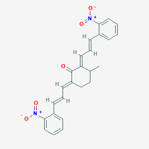 2,6-Bis(3-{2-nitrophenyl}-2-propenylidene)-3-methylcyclohexanone