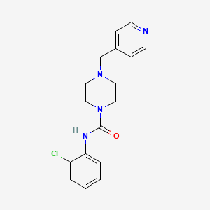 molecular formula C17H19ClN4O B4284924 N-(2-chlorophenyl)-4-(4-pyridinylmethyl)-1-piperazinecarboxamide 