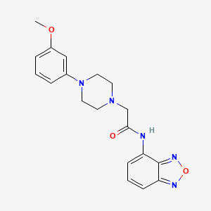 molecular formula C19H21N5O3 B4285004 N-2,1,3-benzoxadiazol-4-yl-2-[4-(3-methoxyphenyl)-1-piperazinyl]acetamide 