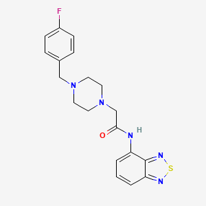 N-2,1,3-benzothiadiazol-4-yl-2-[4-(4-fluorobenzyl)-1-piperazinyl]acetamide