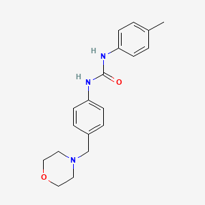 molecular formula C19H23N3O2 B4285070 N-(4-methylphenyl)-N'-[4-(4-morpholinylmethyl)phenyl]urea 