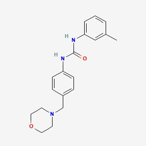 molecular formula C19H23N3O2 B4285078 N-(3-methylphenyl)-N'-[4-(4-morpholinylmethyl)phenyl]urea 