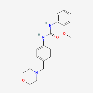molecular formula C19H23N3O3 B4285094 N-(2-methoxyphenyl)-N'-[4-(4-morpholinylmethyl)phenyl]urea 