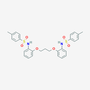 molecular formula C29H30N2O6S2 B428510 4-methyl-N-{2-[3-(2-{[(4-methylphenyl)sulfonyl]amino}phenoxy)propoxy]phenyl}benzenesulfonamide 