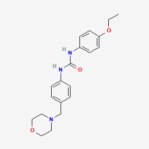molecular formula C20H25N3O3 B4285106 N-(4-ethoxyphenyl)-N'-[4-(4-morpholinylmethyl)phenyl]urea 