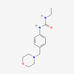 molecular formula C14H21N3O2 B4285109 N-ethyl-N'-[4-(4-morpholinylmethyl)phenyl]urea 