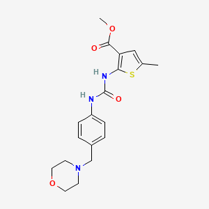molecular formula C19H23N3O4S B4285116 methyl 5-methyl-2-[({[4-(4-morpholinylmethyl)phenyl]amino}carbonyl)amino]-3-thiophenecarboxylate 