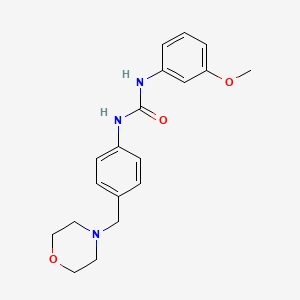 molecular formula C19H23N3O3 B4285129 N-(3-methoxyphenyl)-N'-[4-(4-morpholinylmethyl)phenyl]urea 