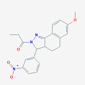 3-{3-nitrophenyl}-7-methoxy-2-propionyl-3,3a,4,5-tetrahydro-2H-benzo[g]indazole