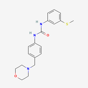 molecular formula C19H23N3O2S B4285162 N-[3-(methylthio)phenyl]-N'-[4-(4-morpholinylmethyl)phenyl]urea 