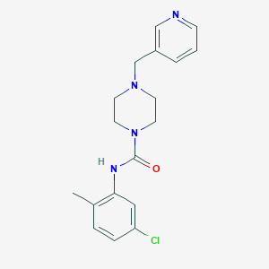 molecular formula C18H21ClN4O B4285167 N-(5-chloro-2-methylphenyl)-4-(3-pyridinylmethyl)-1-piperazinecarboxamide 