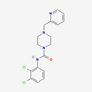 molecular formula C17H18Cl2N4O B4285172 N-(2,3-dichlorophenyl)-4-(2-pyridinylmethyl)-1-piperazinecarboxamide 