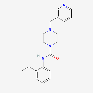 molecular formula C19H24N4O B4285174 N-(2-ethylphenyl)-4-(3-pyridinylmethyl)-1-piperazinecarboxamide 