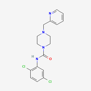 molecular formula C17H18Cl2N4O B4285176 N-(2,5-dichlorophenyl)-4-(2-pyridinylmethyl)-1-piperazinecarboxamide 