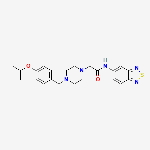 N-2,1,3-benzothiadiazol-5-yl-2-[4-(4-isopropoxybenzyl)-1-piperazinyl]acetamide