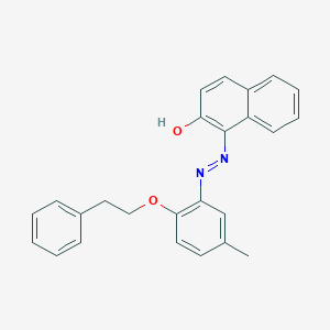 1-{[5-Methyl-2-(2-phenylethoxy)phenyl]diazenyl}-2-naphthol