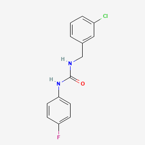 molecular formula C14H12ClFN2O B4285239 N-(3-chlorobenzyl)-N'-(4-fluorophenyl)urea 