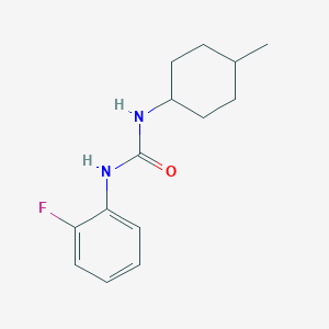 molecular formula C14H19FN2O B4285245 N-(2-fluorophenyl)-N'-(4-methylcyclohexyl)urea 