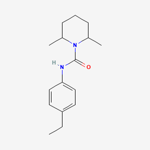 molecular formula C16H24N2O B4285251 N-(4-ethylphenyl)-2,6-dimethyl-1-piperidinecarboxamide 