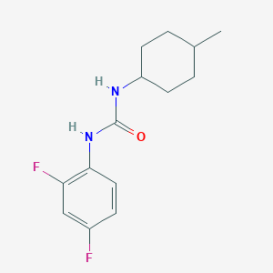 molecular formula C14H18F2N2O B4285256 N-(2,4-difluorophenyl)-N'-(4-methylcyclohexyl)urea 