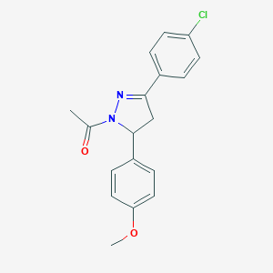 1-[3-(4-Chloro-phenyl)-5-(4-methoxy-phenyl)-4,5-dihydro-pyrazol-1-yl]-ethanone