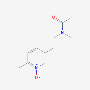N-methyl-N-[2-(6-methyl-1-oxidopyridin-3-yl)ethyl]acetamide