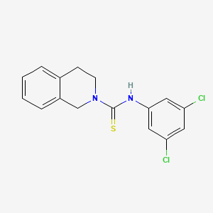 molecular formula C16H14Cl2N2S B4285322 N-(3,5-dichlorophenyl)-3,4-dihydro-2(1H)-isoquinolinecarbothioamide 
