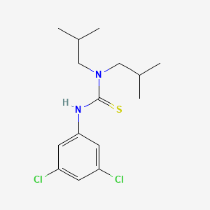 molecular formula C15H22Cl2N2S B4285333 N'-(3,5-dichlorophenyl)-N,N-diisobutylthiourea 