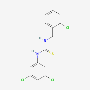 molecular formula C14H11Cl3N2S B4285337 N-(2-chlorobenzyl)-N'-(3,5-dichlorophenyl)thiourea 