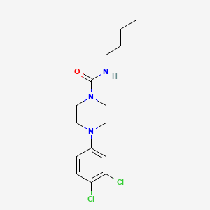 molecular formula C15H21Cl2N3O B4285344 N-butyl-4-(3,4-dichlorophenyl)-1-piperazinecarboxamide 