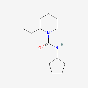 molecular formula C13H24N2O B4285354 N-cyclopentyl-2-ethyl-1-piperidinecarboxamide 