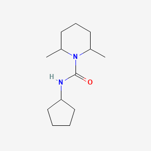 molecular formula C13H24N2O B4285363 N-cyclopentyl-2,6-dimethyl-1-piperidinecarboxamide 