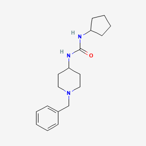 molecular formula C18H27N3O B4285370 N-(1-benzyl-4-piperidinyl)-N'-cyclopentylurea 