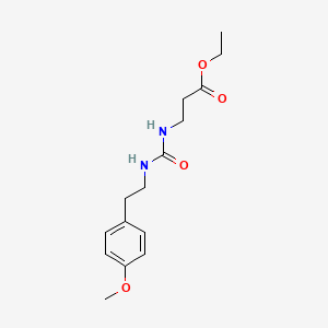 molecular formula C15H22N2O4 B4285411 ethyl N-({[2-(4-methoxyphenyl)ethyl]amino}carbonyl)-beta-alaninate 