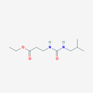 molecular formula C10H20N2O3 B4285418 ethyl N-[(isobutylamino)carbonyl]-beta-alaninate 
