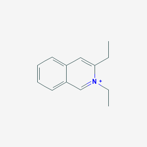 molecular formula C13H16N+ B428544 2,3-Diethylisoquinolinium 