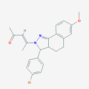 4-[3-(4-bromophenyl)-7-methoxy-3,3a,4,5-tetrahydro-2H-benzo[g]indazol-2-yl]-3-penten-2-one