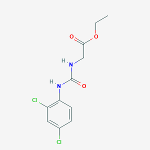 molecular formula C11H12Cl2N2O3 B4285452 ethyl N-{[(2,4-dichlorophenyl)amino]carbonyl}glycinate 